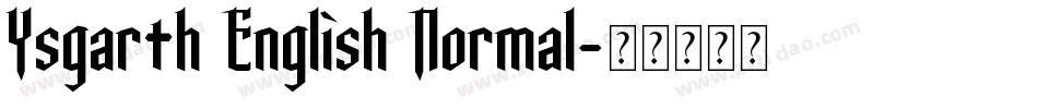 Ysgarth English Normal字体转换